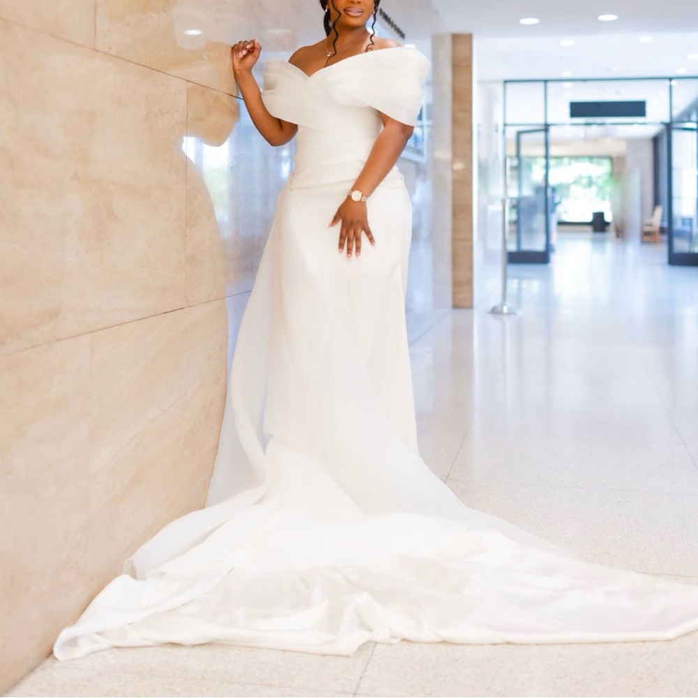 Custom-Made Strapless Wedding Dress